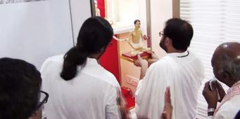4 Pratishthas at Chennai (Milan and Mona Parekh, Kiran and Jital Bagrecha, Viresh and Illa Mehta, Ravindra and Geeta Gandhi)