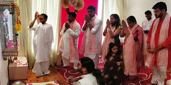 Pratishtha at Bahrain (Bhavin and Vidhi Deliwala)