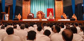 Blessings by Pujyashri Mahant Swami Maharaj and other saints from BAPS Swaminarayan Sanstha